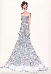 你知道大師是如何畫(huà)婚紗禮服效果圖的嗎